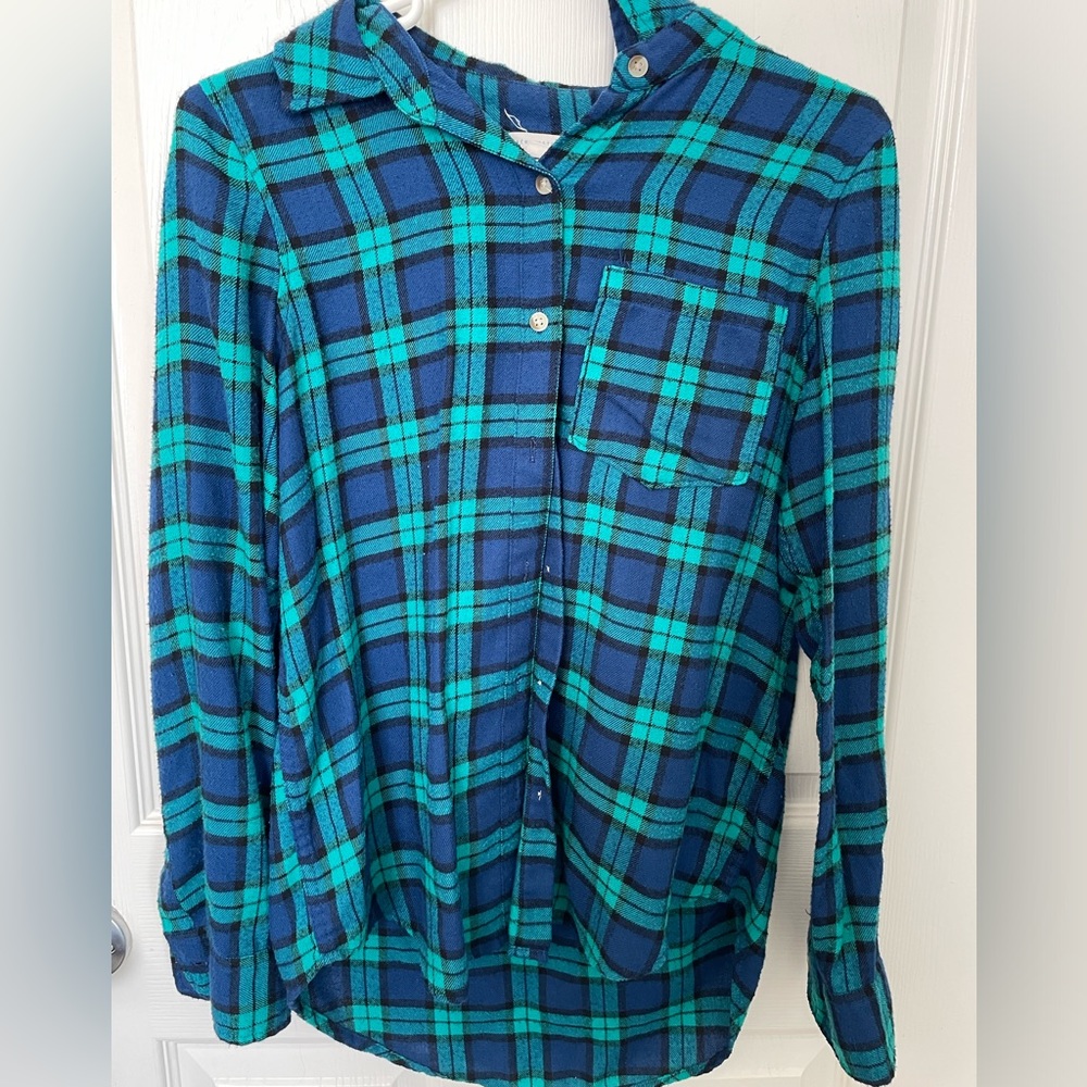 Blue and Green Flannel